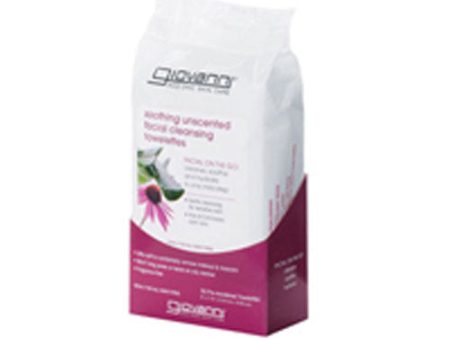 Facial Cleansing Towelettes (Soothing) Fragrance Free 30 ct By Giovanni Cosmetics on Sale