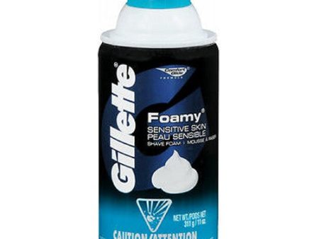 Gillette Foamy Shave Foam Sensitive Skin 11 oz By Gillette For Discount