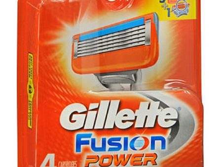 Gillette Fusion Power Cartridges 4 each By Gillette Fashion