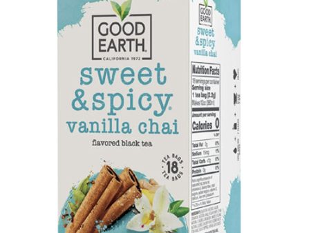 Sweet & Spicy Vanilla Chai Vanilla 18 Bags By Good Earth Teas Online Hot Sale