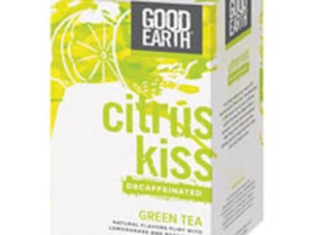 Citrus Kiss Decaffeinated Green Tea 18 Bags By Good Earth Teas Online