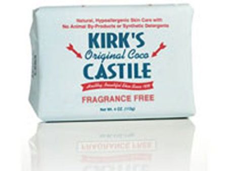 Castile Soap Fragrance Free 4 Oz By Kirk s Natural Products For Discount