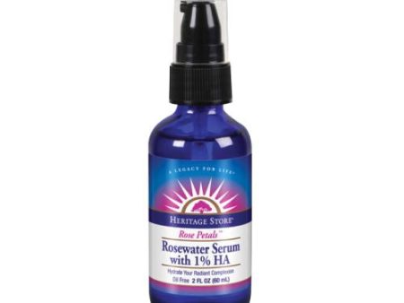 Rosewater Serum Rose Petals 2 oz By Heritage Store on Sale