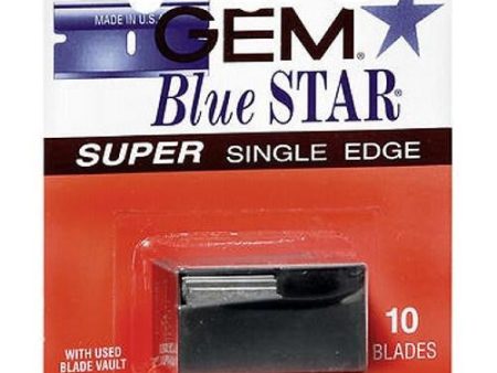 Gem Blue Star Super Single Edge Blades 10 each By Gem Blue Star For Cheap