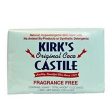 Castile Bar Soap Fragrance Free Pack 3 4 oz By Kirk s Natural Products Online Hot Sale