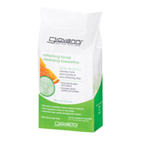 Facial Cleansing Towelettes (Refreshing) Citrus & Cucumber 30 ct By Giovanni Cosmetics Cheap