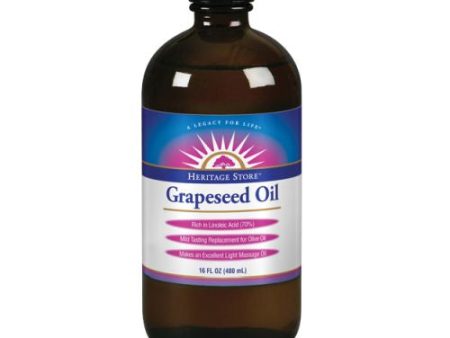 Grapeseed Oil 16 Fl Oz By Heritage Store on Sale