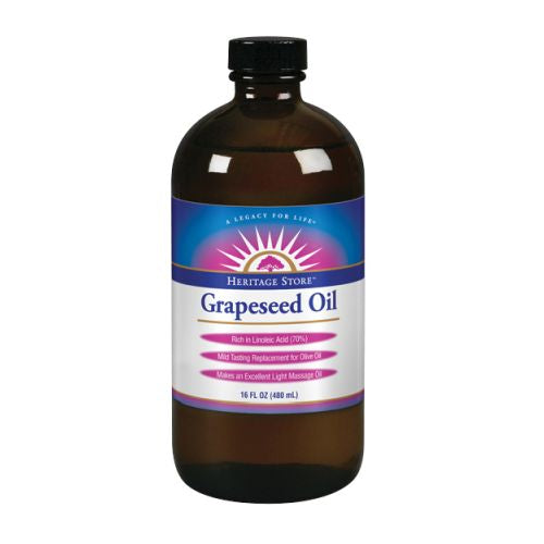 Grapeseed Oil 16 Fl Oz By Heritage Store on Sale