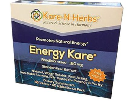 Energy Kare Tabs 40 By Kare-n-Herbs Fashion