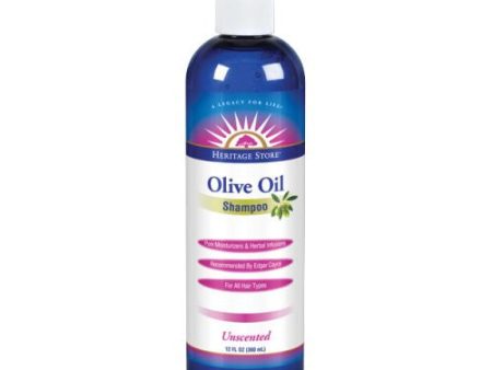 Olive Oil Shampoo Unscented 12 oz By Heritage Store Online