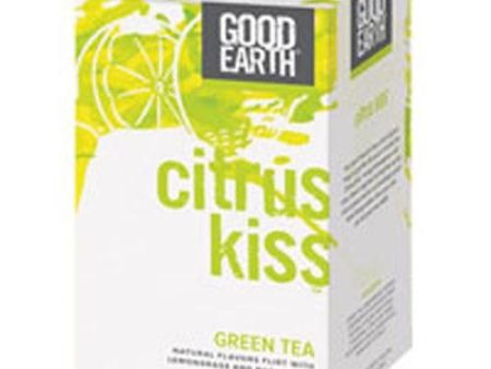 Citrus Kiss Green Tea 18 Bags  By Good Earth Teas Hot on Sale