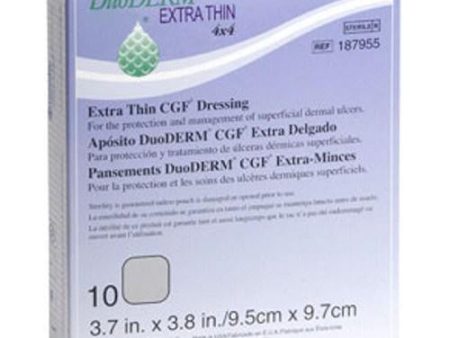 Convatec Duoderm Cgf Extra Thin Dressing 4 Inches X 4 Inches 10 each By Convatec For Discount