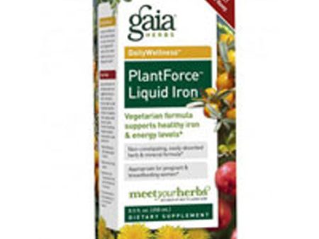 Plantforce Liquid Iron 8.5 oz By Gaia Herbs For Sale