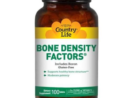 Bone Density Factors 100 Tabs By Country Life Online Sale