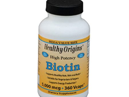 Biotin 360 Veg Caps By Healthy Origins Supply