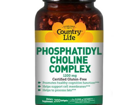 Phosphatidyl Choline 200 Sftgls By Country Life For Sale