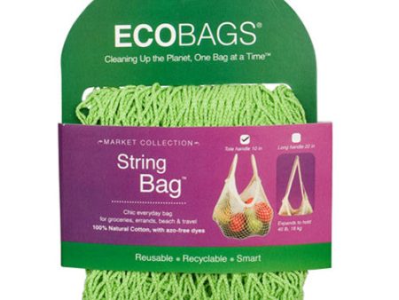 Clasic String Bag Tote Handle Lime Each By Eco Bags Online