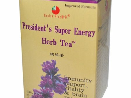 President s Super Energy Tea 20bg By Health King For Discount