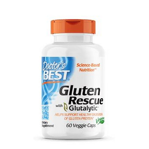 Gluten Rescue with Glutalytic 60 Veg Caps By Doctors Best Sale