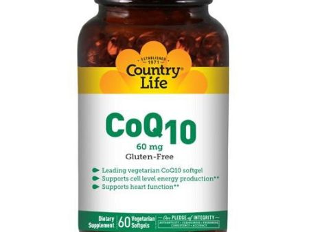 Co Q10 60 Vegi Softgels By Country Life Supply