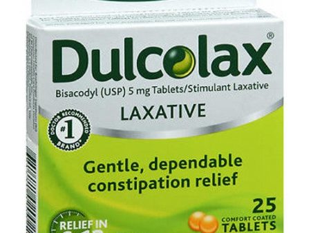 Dulcolax Laxative Tablets Relieves Constipation 25 tabs By Dulcolax on Sale