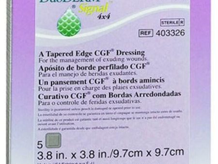 Convatec Duoderm Signal Tapered Edge Cgf Dressings 4 X 4 In 5 each By Convatec Cheap