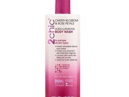 2Chic Ultra Body Wash Cherry Blossom Rose 24 Oz By Giovanni Cosmetics Online