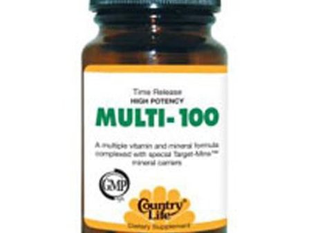 Multi-100 TR with Target-Mins Mineral Carriers 90 Tabs By Country Life Discount