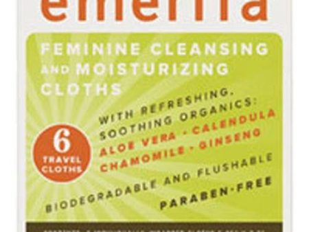 Feminine Cleansing And Moisturizing Cloths 15 ct By Emerita Cheap