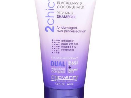 2Chic Blackberry & Coconut Milk Shampoo Travel Size 1.5 Oz By Giovanni Cosmetics Online Hot Sale