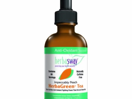 Herbagreen Tea - PEACH Peach, 2 oz By Herbasway Online Hot Sale