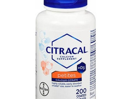 Citracal Petites Calcium Citrate Plus D3 Tablets 200 tabs By Citracal Online