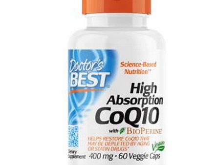 High Absorp CoQ10 with Bioperine 60 Veggi Caps By Doctors Best Hot on Sale