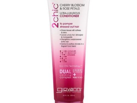 2Chic Ultra Luxurious Conditioner Cherry Blossom Rose 8.5 Oz By Giovanni Cosmetics Fashion