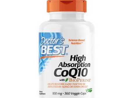 High Absorption COQ10 with Bioperine 360 Veg Caps By Doctors Best Online Hot Sale