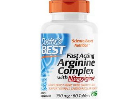 Fast Acting Arginine Complex with Nitrosigine 60 Tabs By Doctors Best For Sale