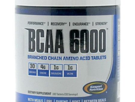 BCAA 6000 180 Tabs By Gaspari Nutrition Online now