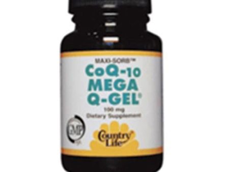 CoQ10 Mega Q-Gel 120 VCaps By Country Life Online