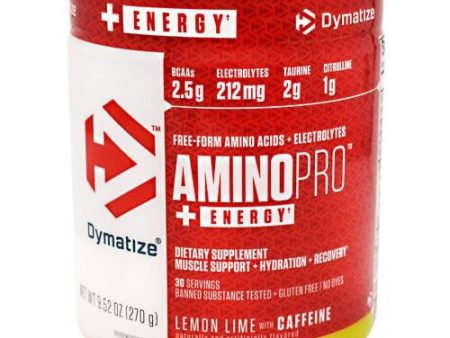 Amino Pro With Caffein, Lemon Lime 9.52 oz By Dymatize Hot on Sale