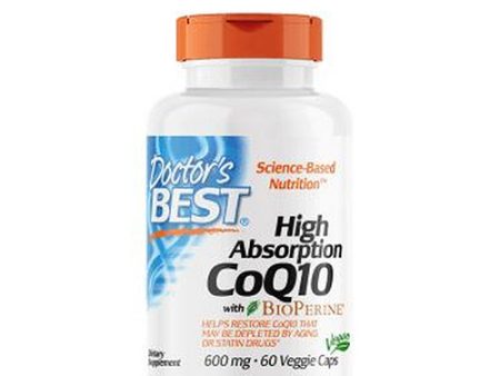 High Absorption CoQ10 with Bioperine 60 vcaps By Doctors Best on Sale