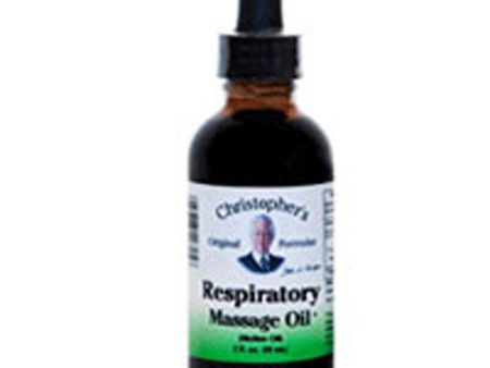 Respiratory Massage Oil 2 oz By Dr. Christophers Formulas Supply