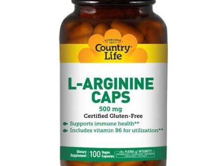 L-Arginine with B-6 100 Caps By Country Life For Sale