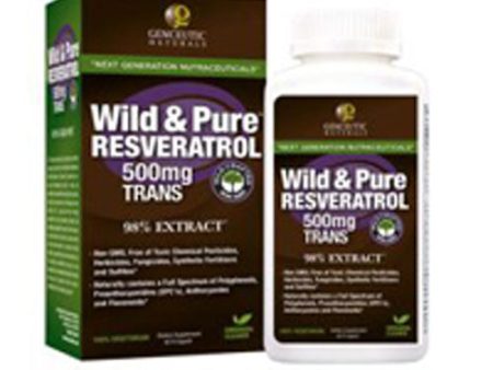 Wild & Pure Resveratrol 60 vcaps By Genceutic Naturals For Sale