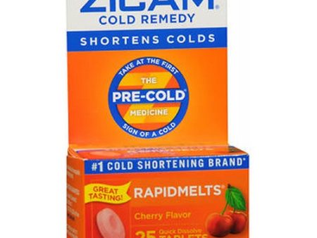 Zicam Cold Remedy Rapidmelts Cherry 25 tabs By Emerson Healthcare Llc Fashion