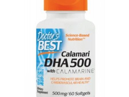 Calamari DHA 500 with Calamarine 60 Soft Gels By Doctors Best Supply