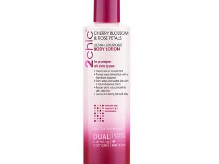 2Chic Ultra Luxurious Body Lotion Cherry Blossom 8.5 Oz By Giovanni Cosmetics Fashion