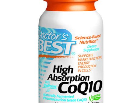 High Absorption CoQ10 with Bioperine 120 Veggie Caps By Doctors Best For Sale